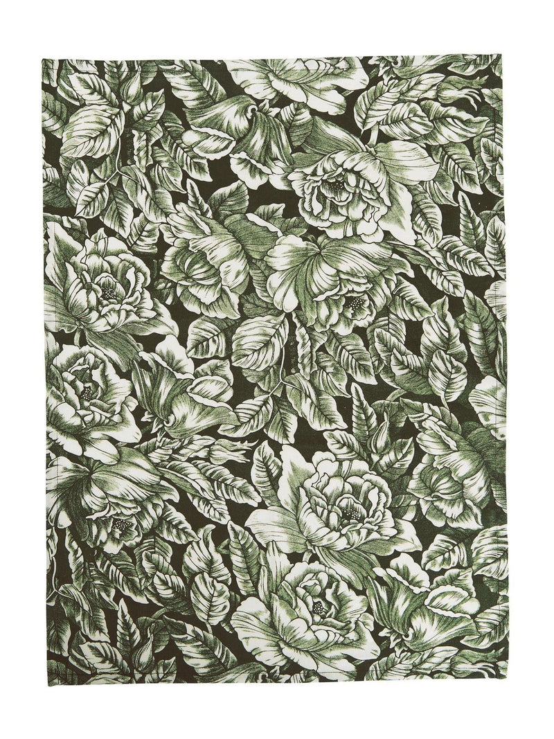 Burleigh X Bedeck Of Belfast green hibiscus tea towels 2 pack - British product