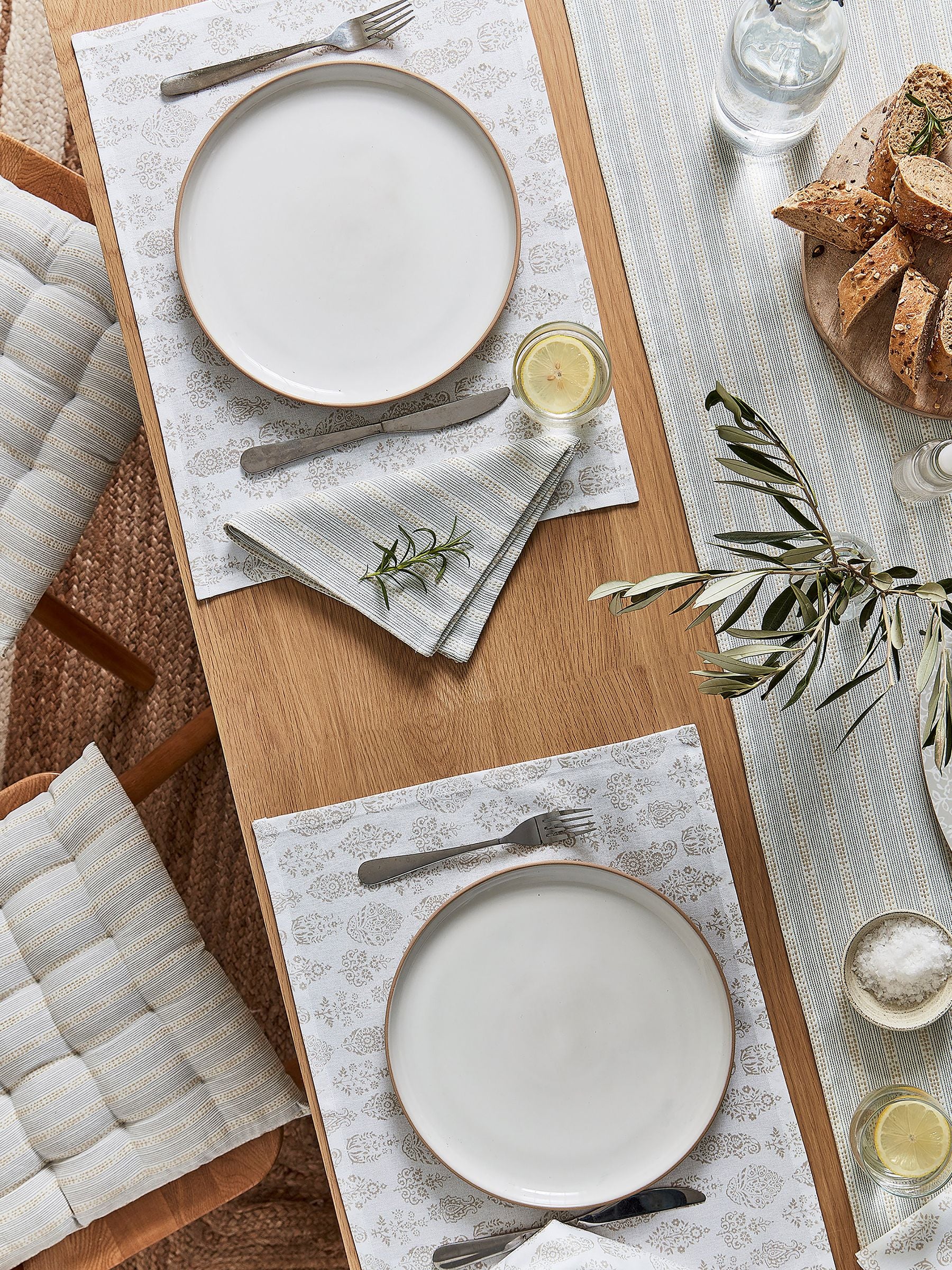 Murmur Natural Aria placemats pair, imported from the UK