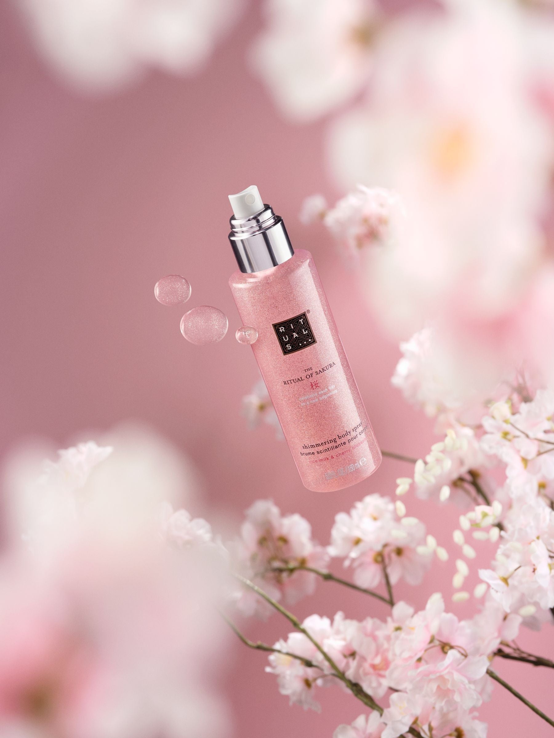 Rituals shimmering body spray with cherry blossom 150ml (British brand)