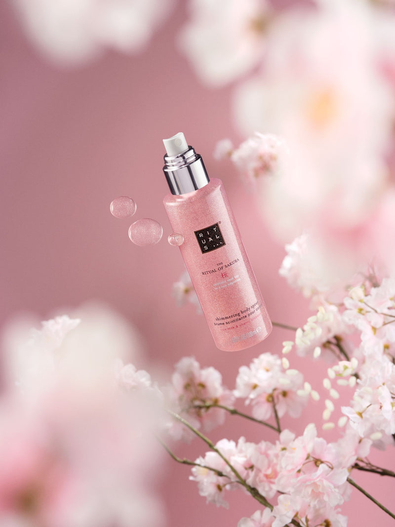Rituals shimmering body spray with cherry blossom 150ml (British brand)