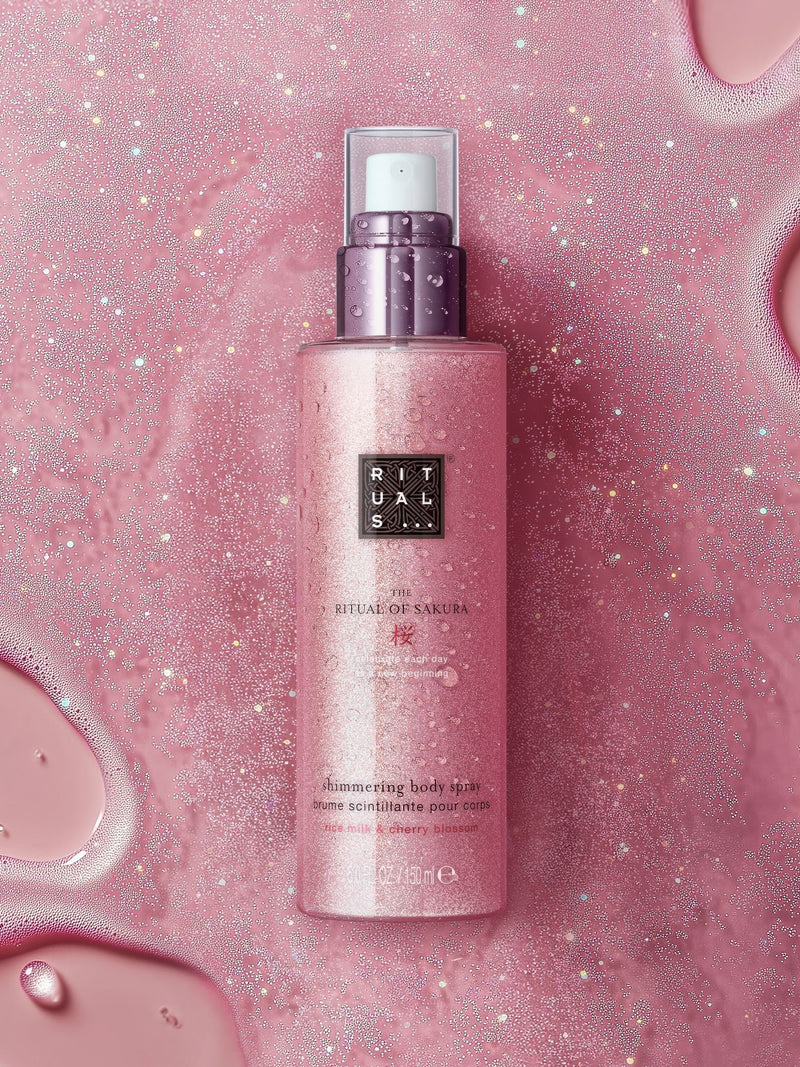 Rituals shimmering body spray with cherry blossom 150ml (British brand)