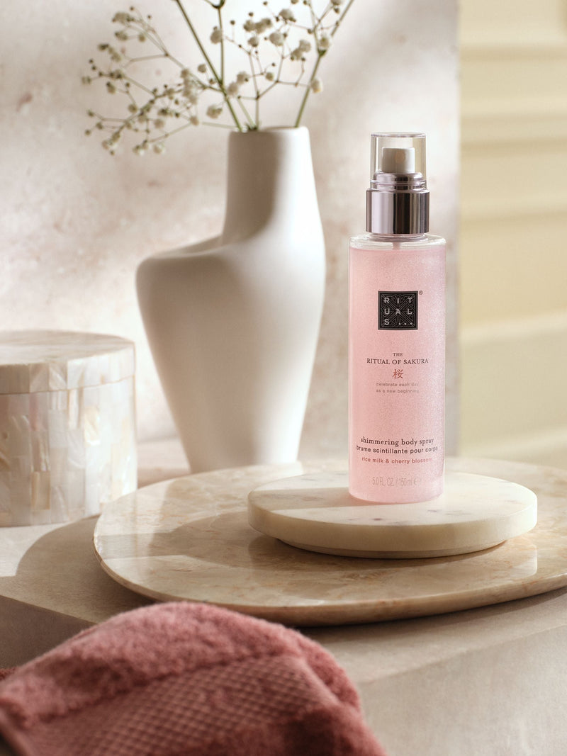 Rituals shimmering body spray with cherry blossom 150ml (British brand)