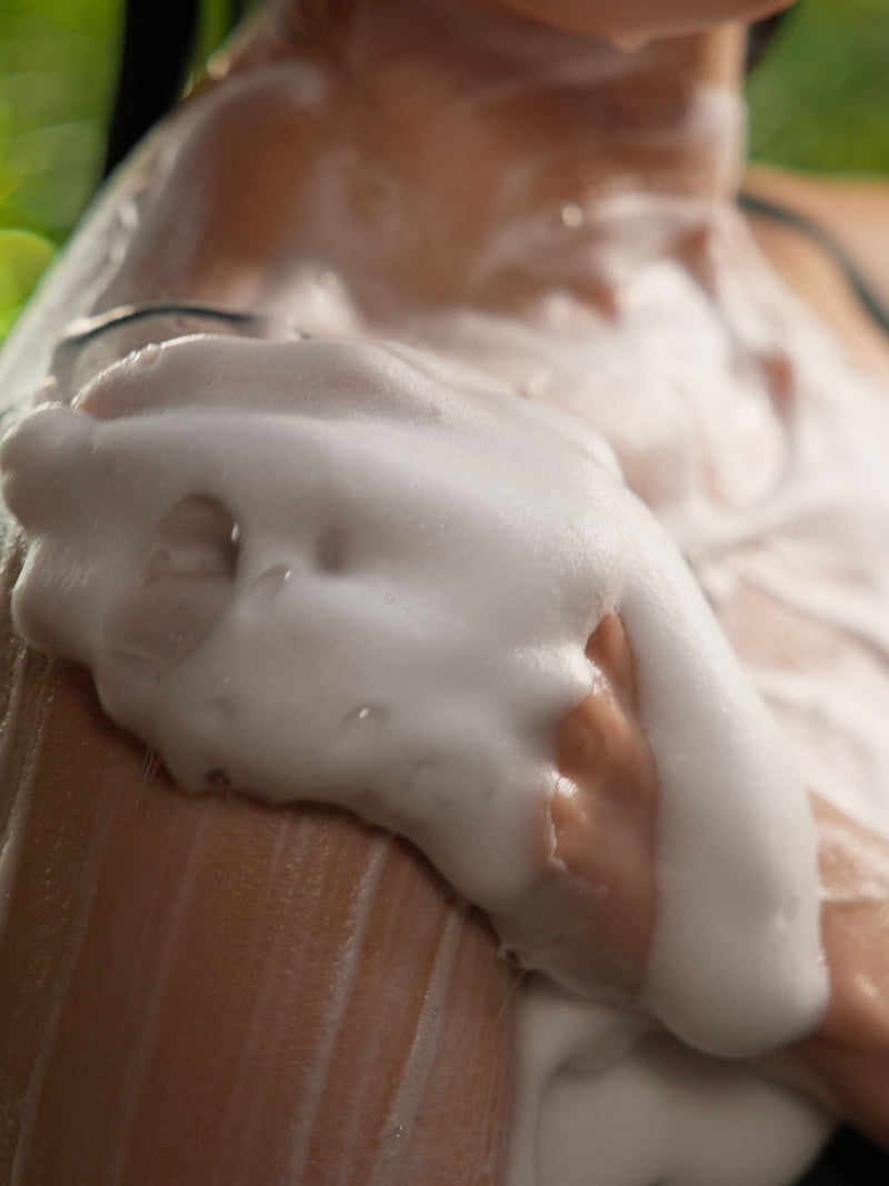 Gel de ducha espumoso Rituals Homme, importado del Reino Unido.