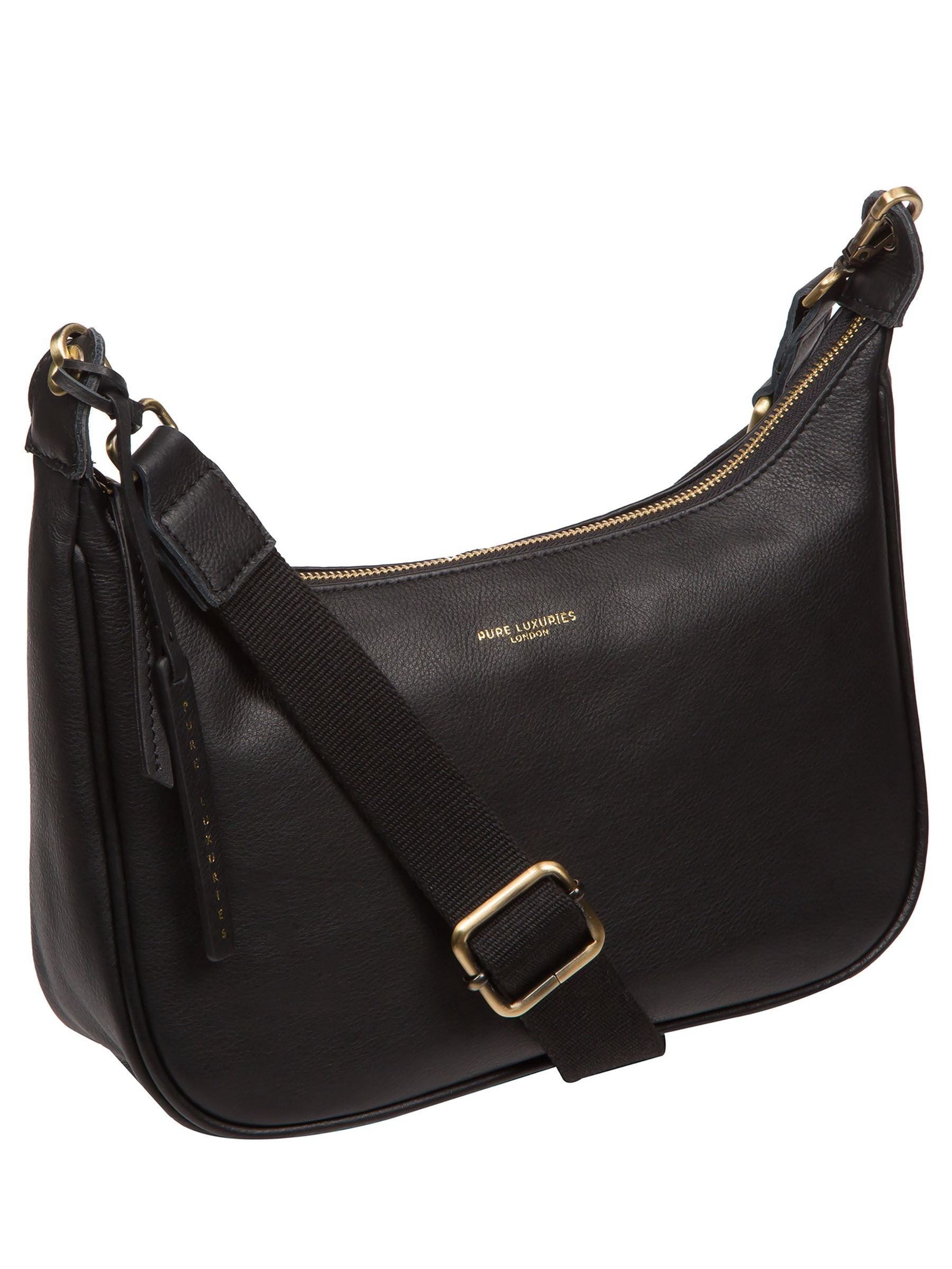 Pure Luxuries London Lancaster leather cross-body bag (British brand)