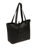 Pure Luxuries London black leather Windsor tote bag (British brand)