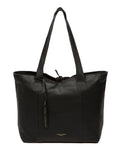 Pure Luxuries London black leather Windsor tote bag (British brand)