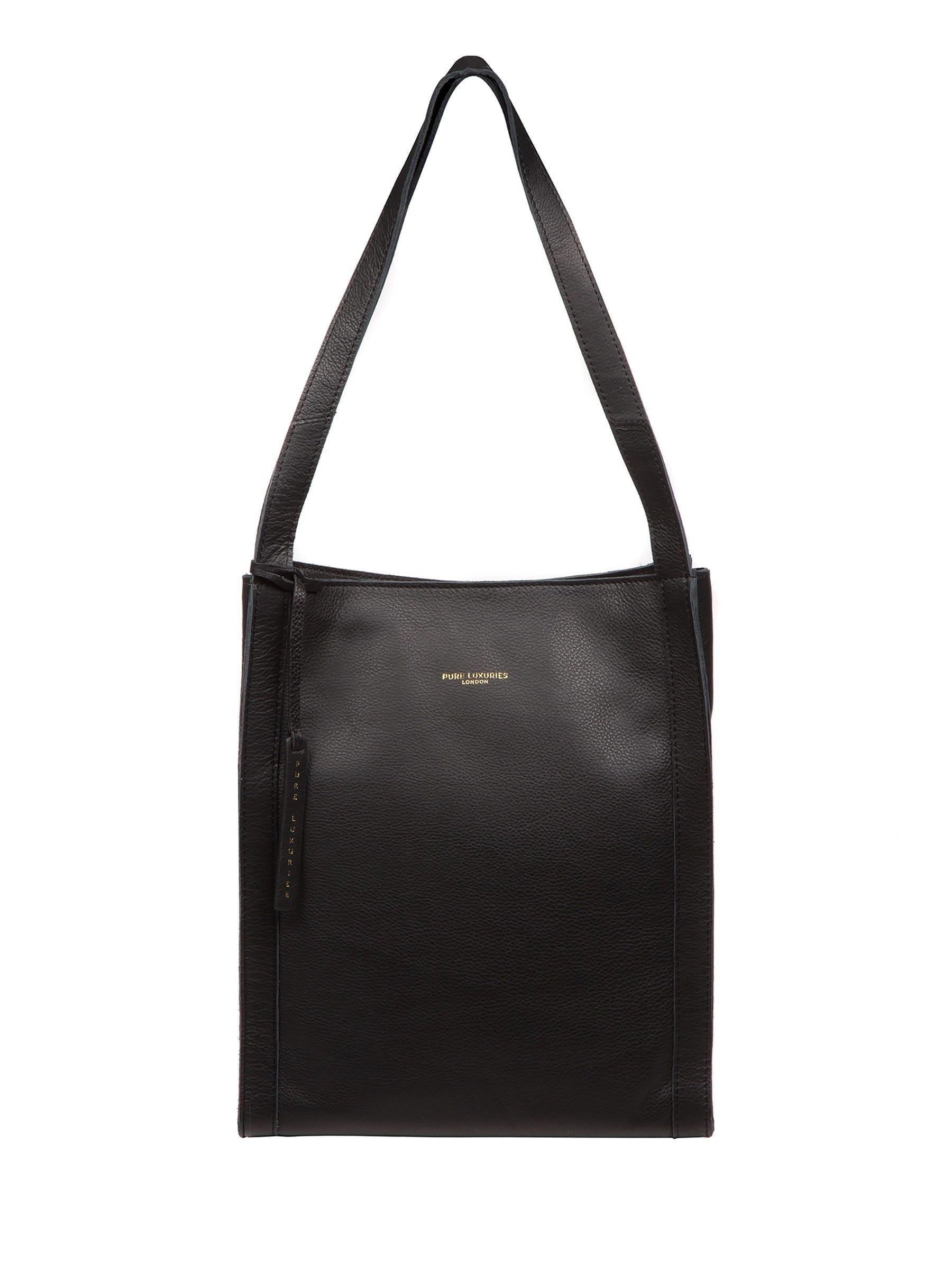 Pure Luxuries London Brighton tote bag black (British brand)