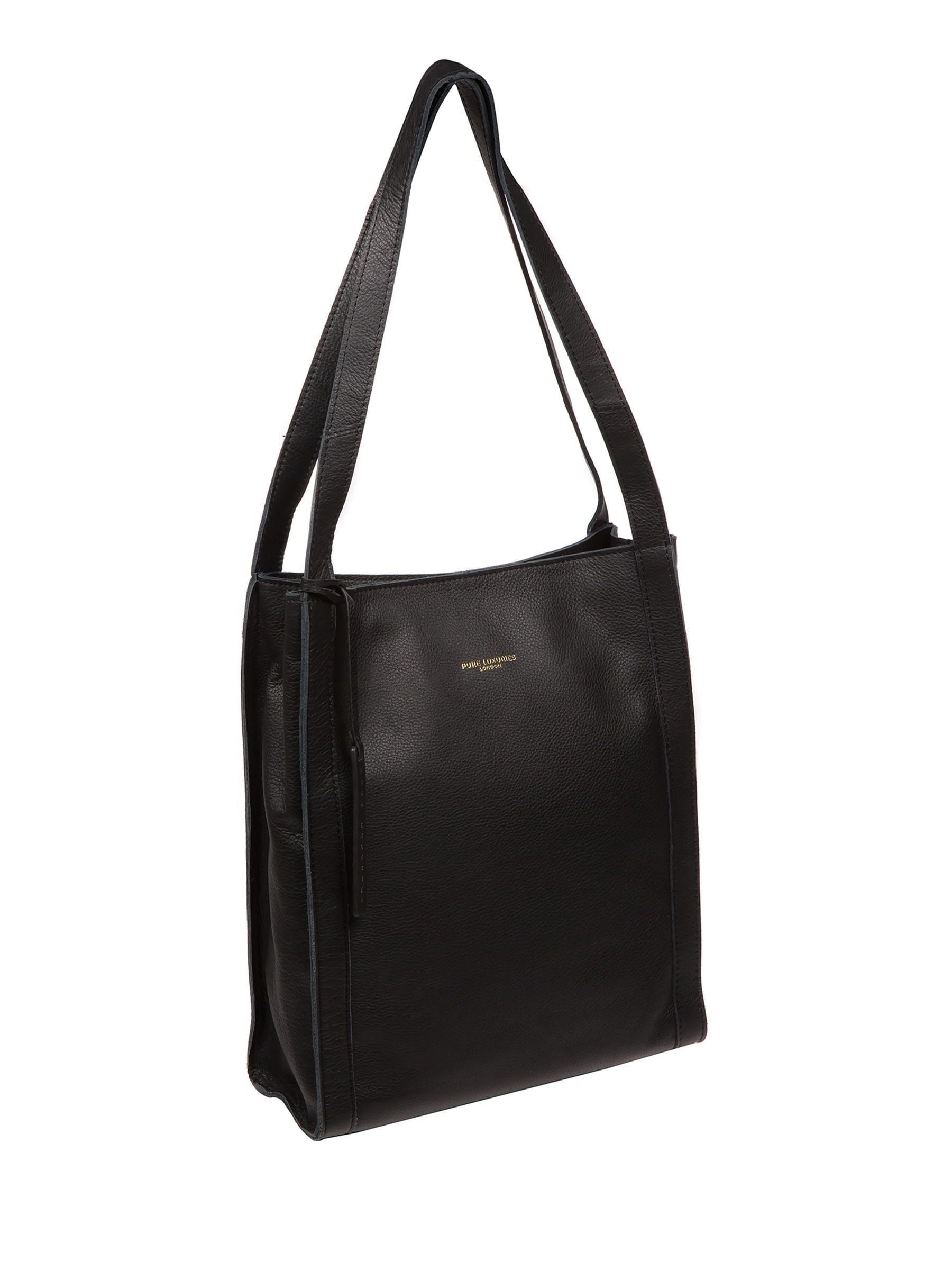 Pure Luxuries London Brighton tote bag black (British brand)
