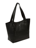 Cultured London black leather Cami tote bag - British product