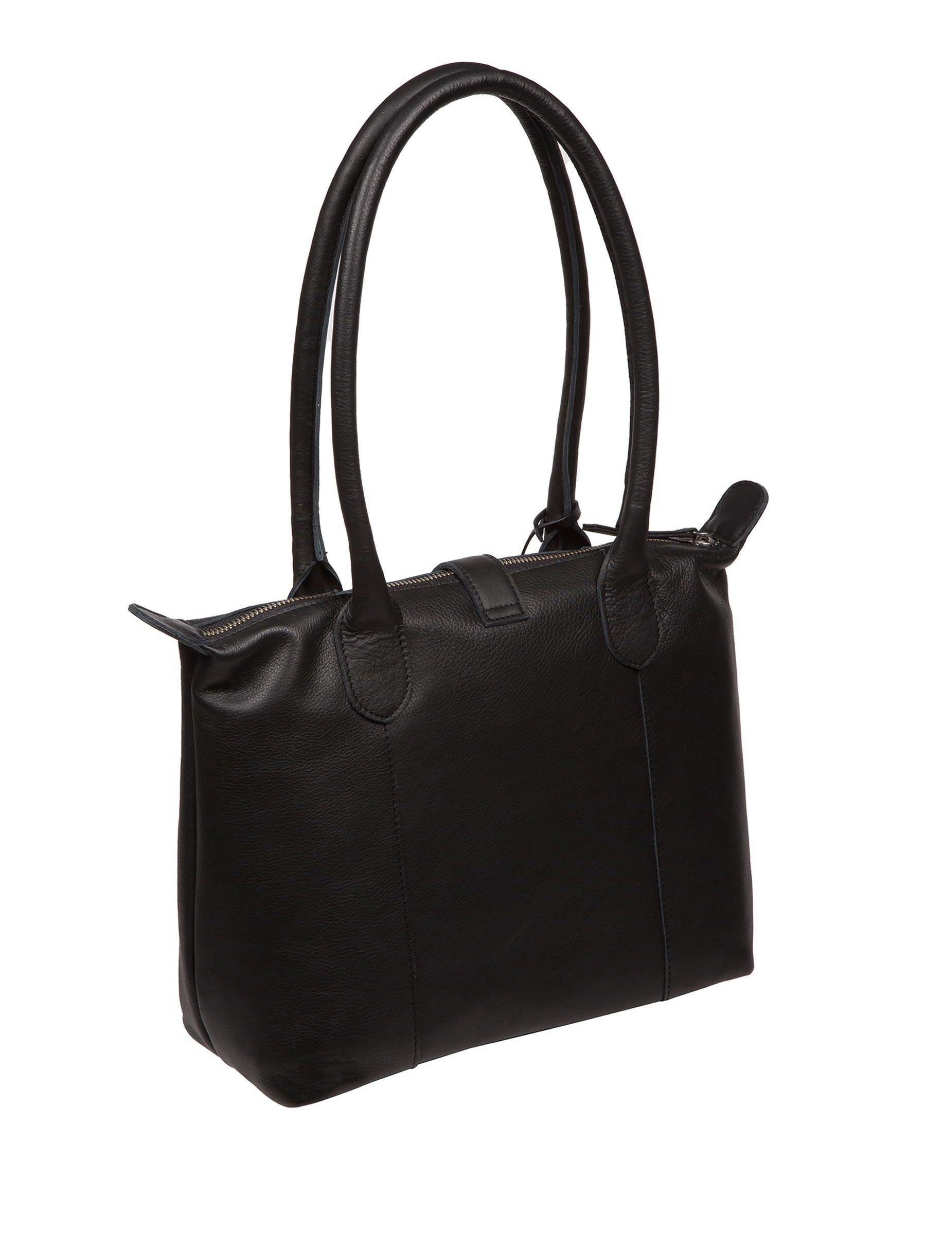 Cultured London Black Uma leather tote bag, UK version