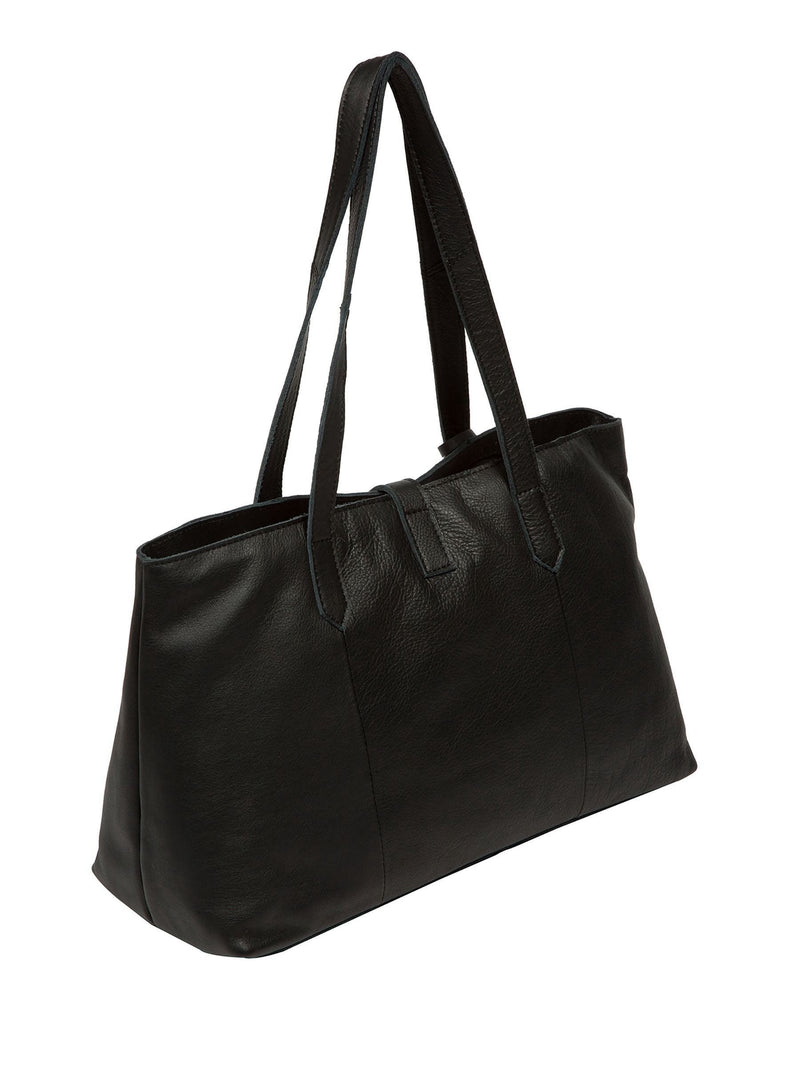 Cultured London black Noelle leather handbag, UK version