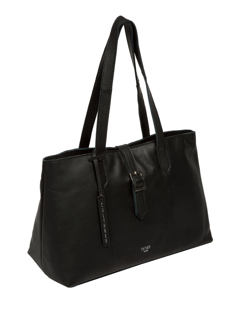 Cultured London black Noelle leather handbag, UK version