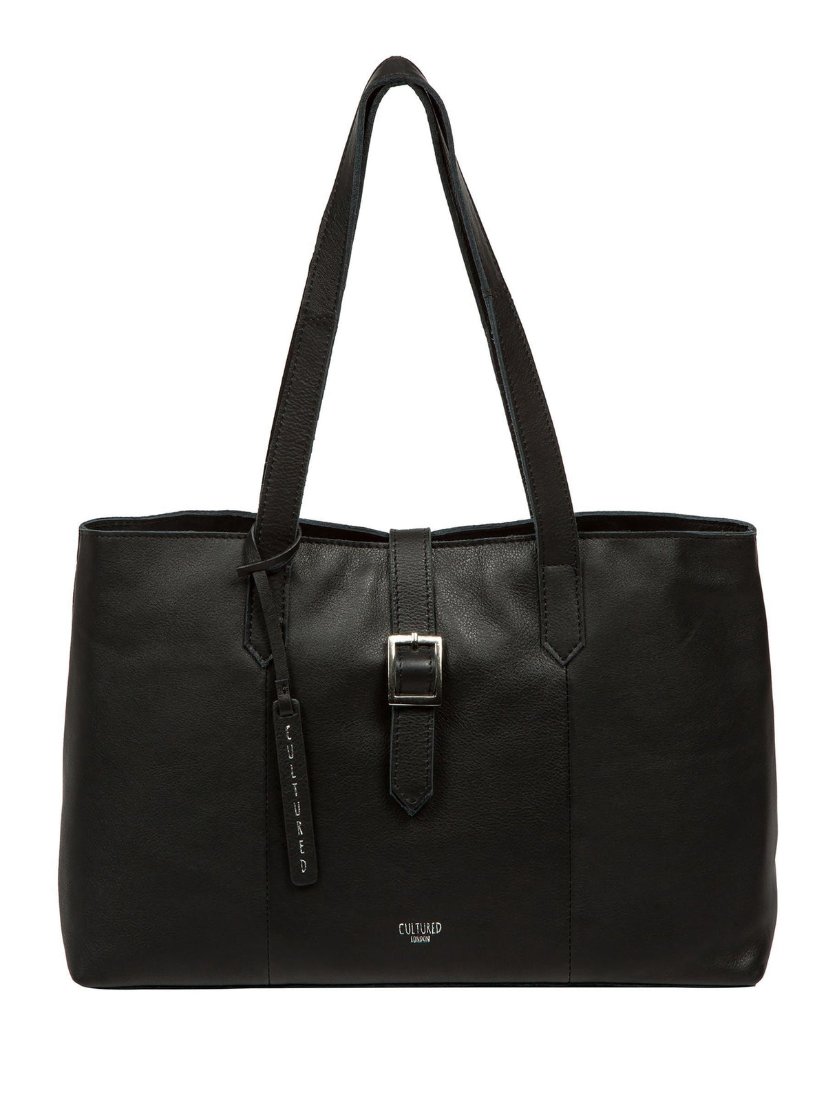 Cultured London black Noelle leather handbag, UK version