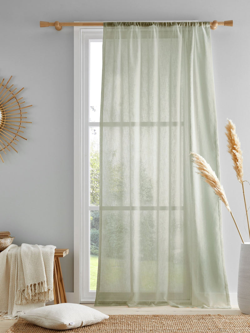 Drift Home Green Kayla Slot Top Voile Panel