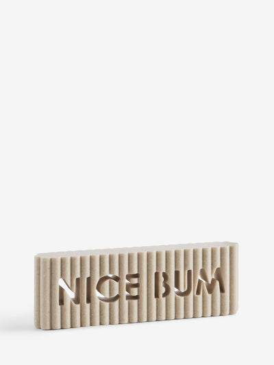 Next Natural Nice Bum Rib Word Block Ornament Bathroom Ornament - اشترِ عبر الإنترنت من McGrocer