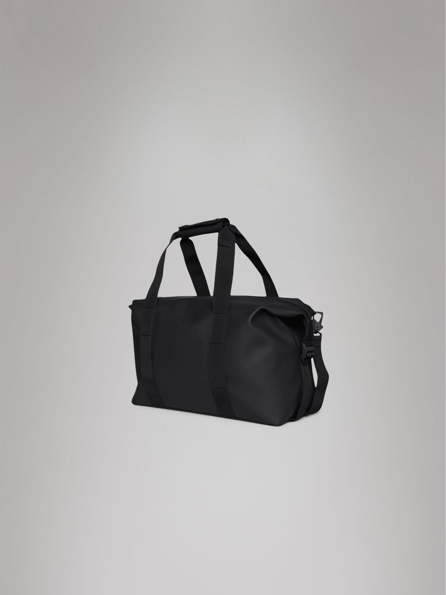 Rains Black Hilo Small Weekend Bag (British brand)