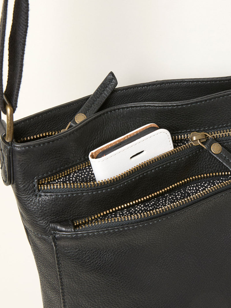 FatFace Allie Black Crossbody Bag