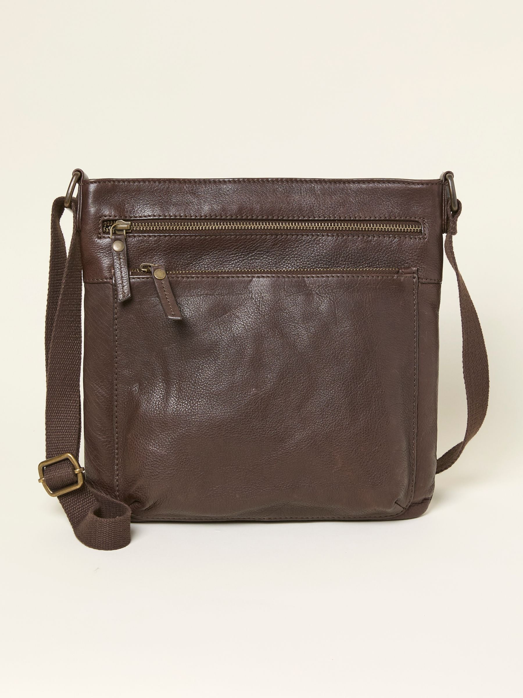 FatFace Allie chocolate brown crossbody bag - British product