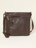 FatFace Allie chocolate brown crossbody bag - British product