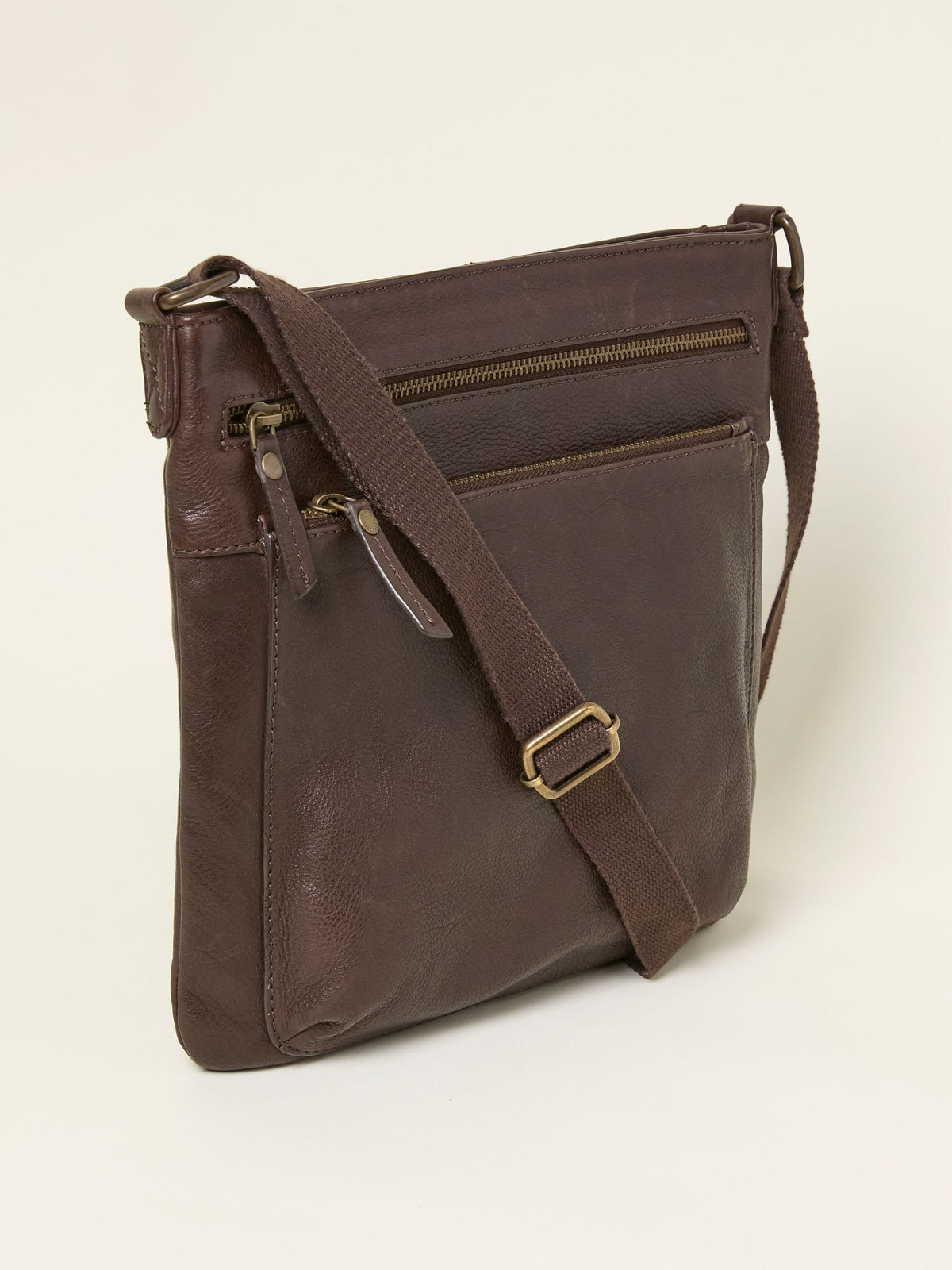 FatFace Allie chocolate brown crossbody bag - British product