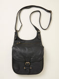 FatFace Anna Black Oiled crossbody bag, 43cm height (British brand)