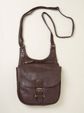 FatFace Anna Black Oiled Crossbody Bag