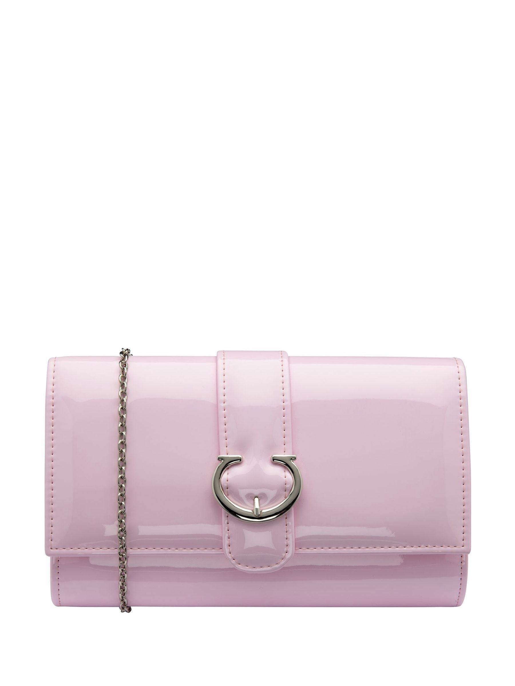 Ravel pink clutch bag with chain, imported from the UK