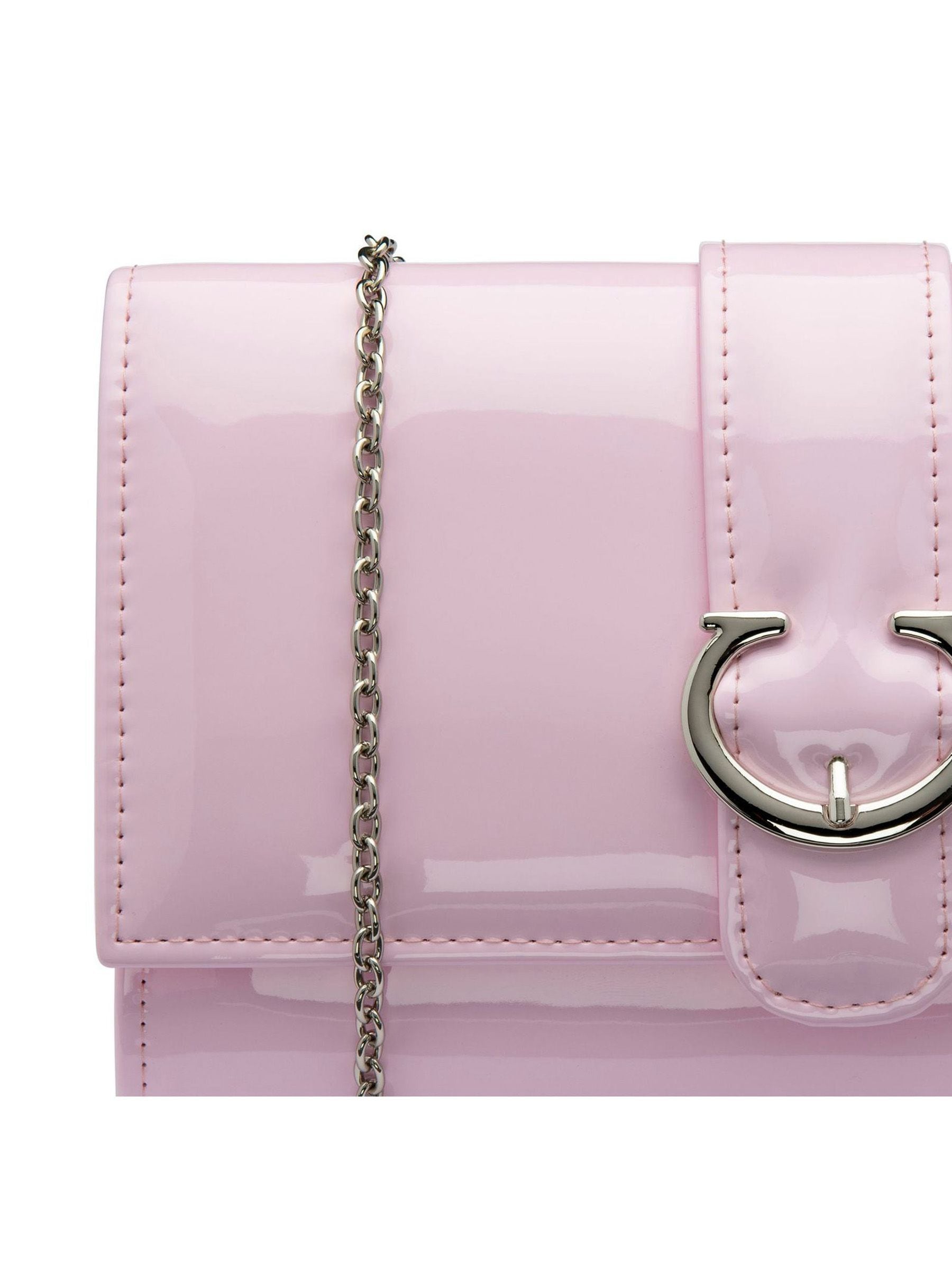 Ravel pink clutch bag with chain, imported from the UK