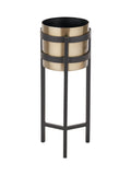 Pacific Lifestyle black metal small floor planter - British product