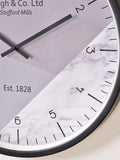 Pacific Lifestyle black metal wall clock 60cm (British brand)