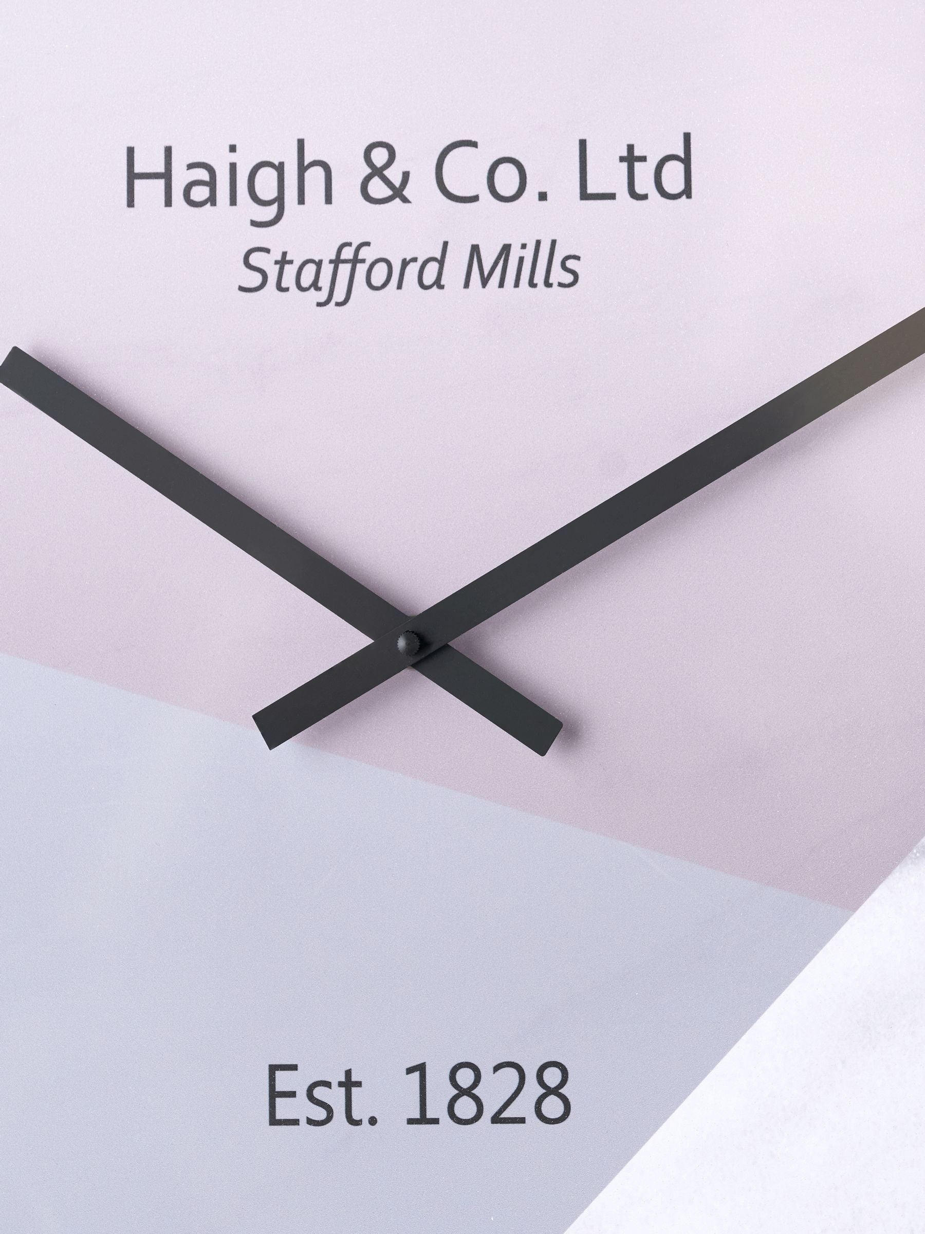 Pacific Lifestyle black metal wall clock 60cm (British brand)