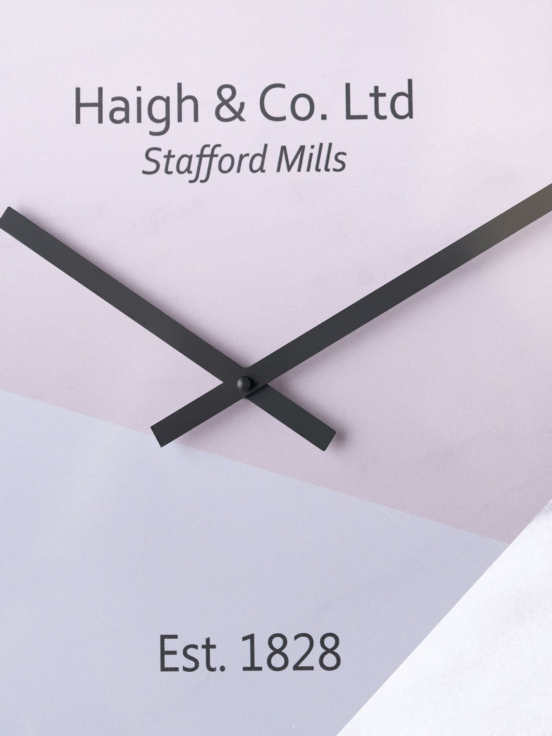 Pacific Lifestyle black metal wall clock 60cm (British brand)