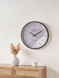 Pacific Lifestyle black metal wall clock 60cm (British brand)