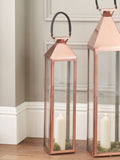 Pacific Lifestyle copper glass large lantern, imported from the UK