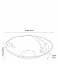 Pacific Lifestyle gold cast metal decorative bowl 13cm, imported from the UK