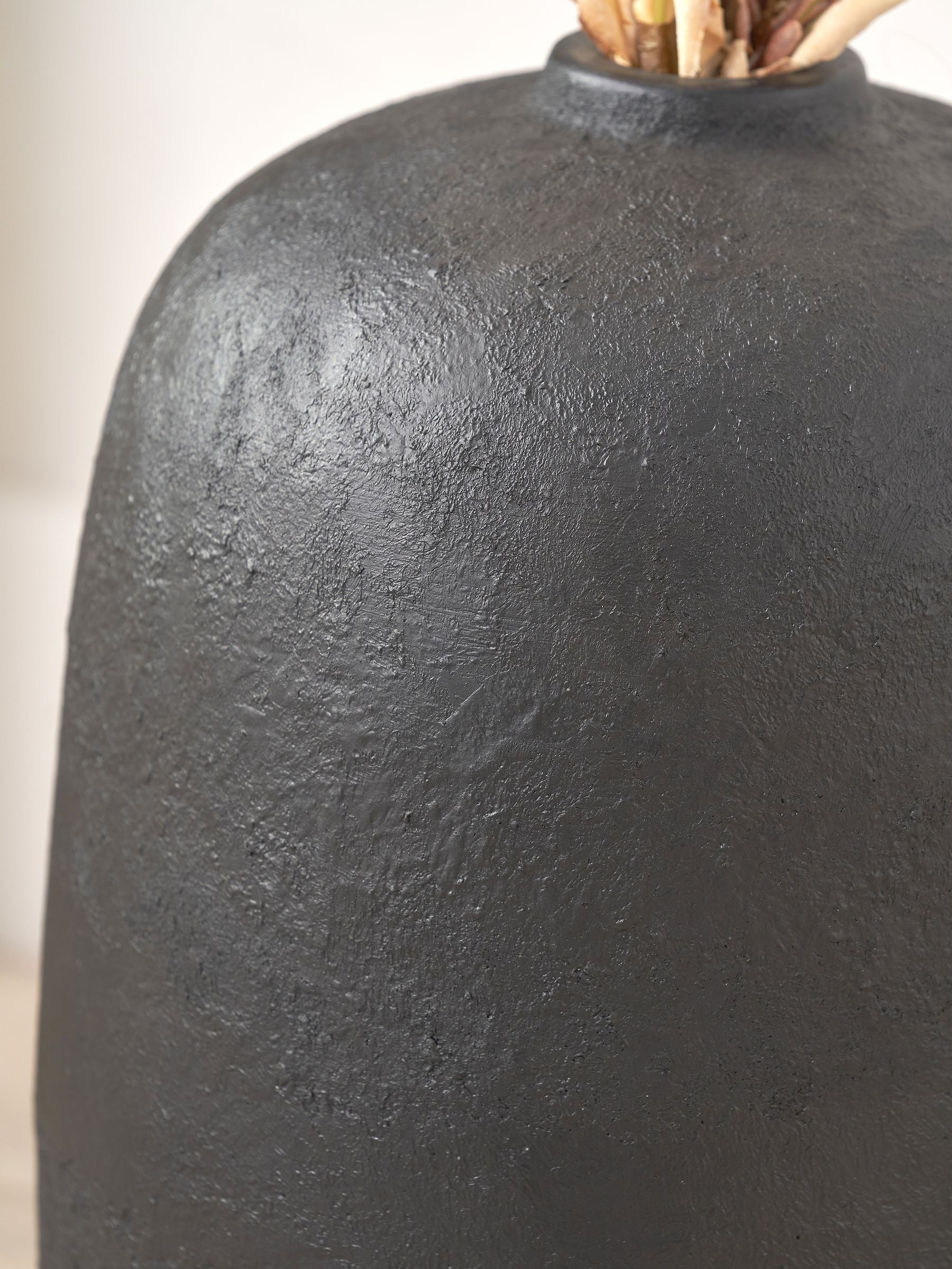Pacific Lifestyle Black Fibrestone Decorative Vase Tall