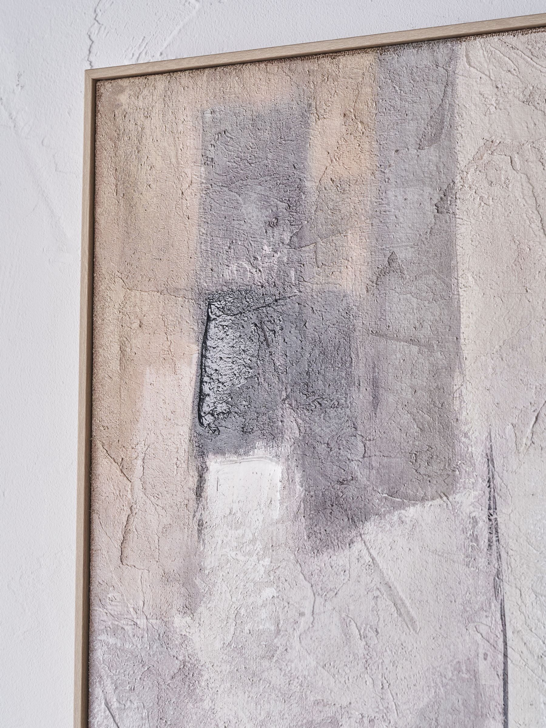 Pacific Lifestyle greys textured abstract canvas, imported from the UK