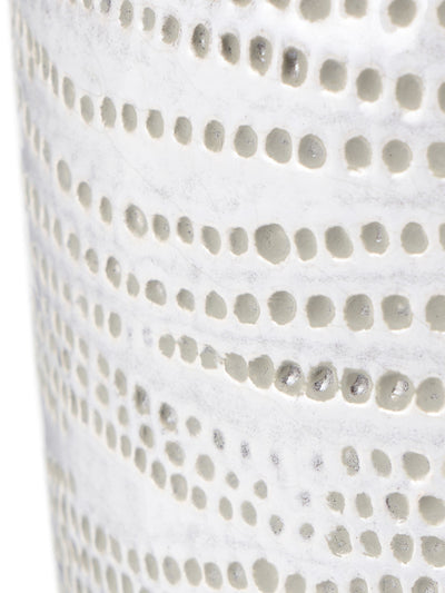 Nächste Pacific Lifestyle Weiße Steingutvase mit Punktmuster 20cm – online kaufen bei McGrocer