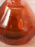 Pacific Lifestyle orange irregular shaped glass vase 50cm, imported from the UK
