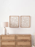 Pacific Lifestyle Set of 2 Black Paper Design Framed Wall Art