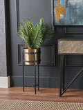 Pacific Lifestyle Black Metal Floor Small Planter