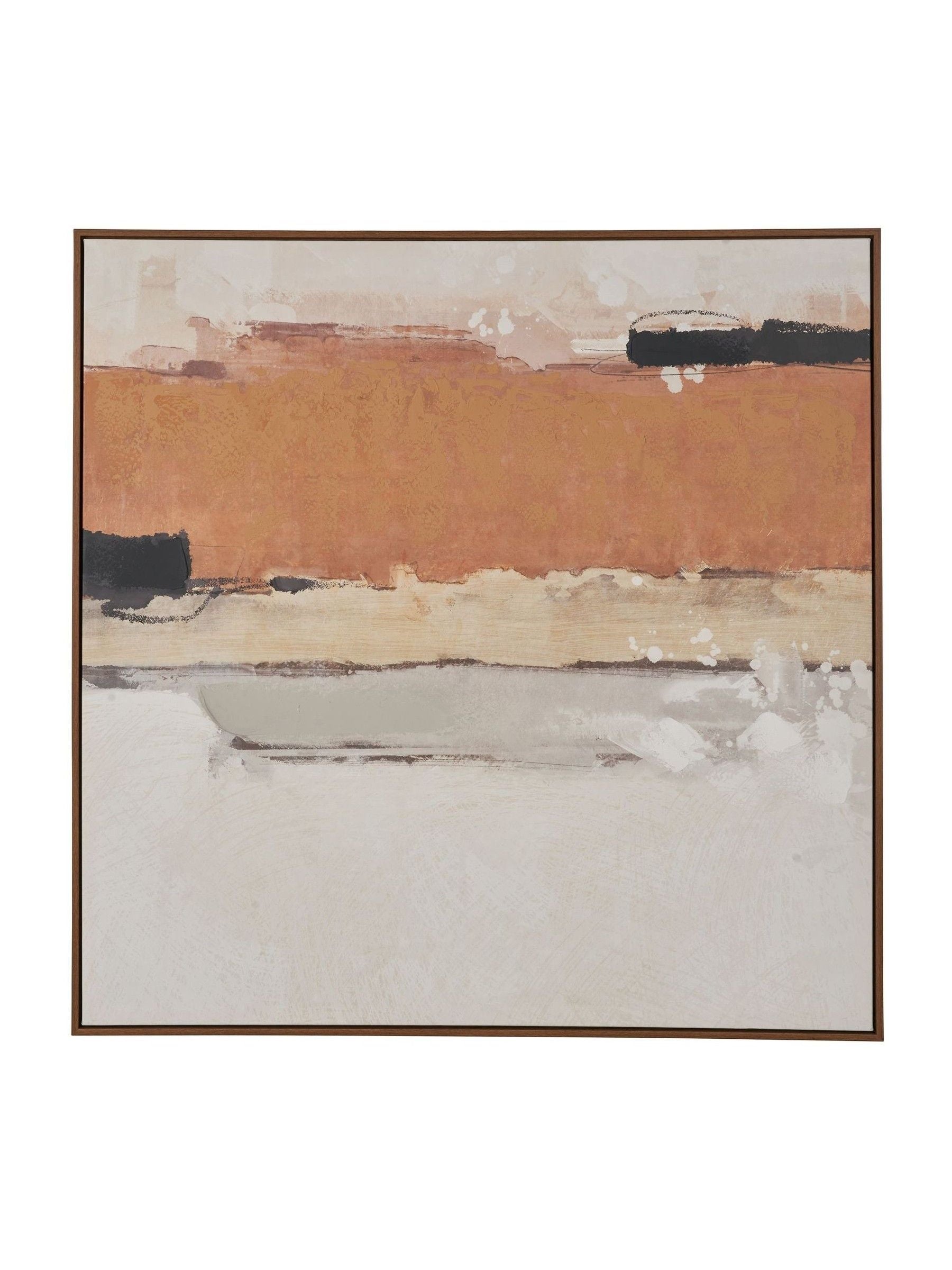 Pacific Lifestyle terracotta abstract canvas 100cm (British brand)