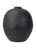Pacific Lifestyle black fibrestone decorative vase 41cm, imported from the UK