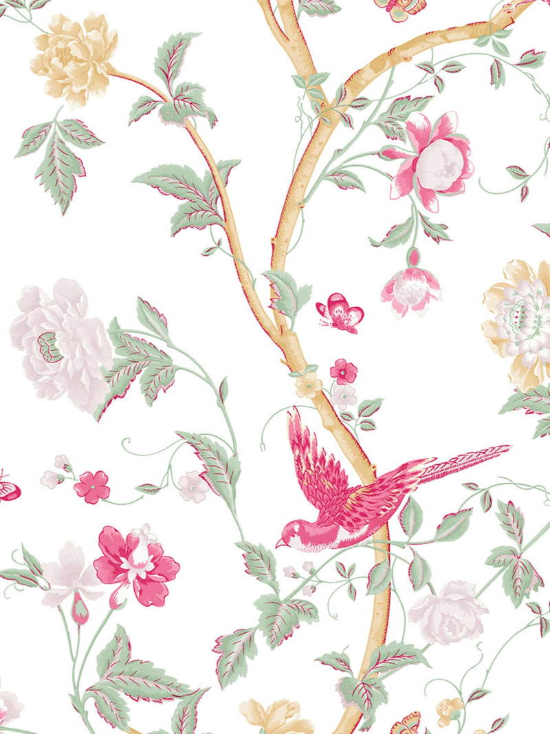 Laura Ashley Peony Summer Palace wallpaper sample A4 (British brand)