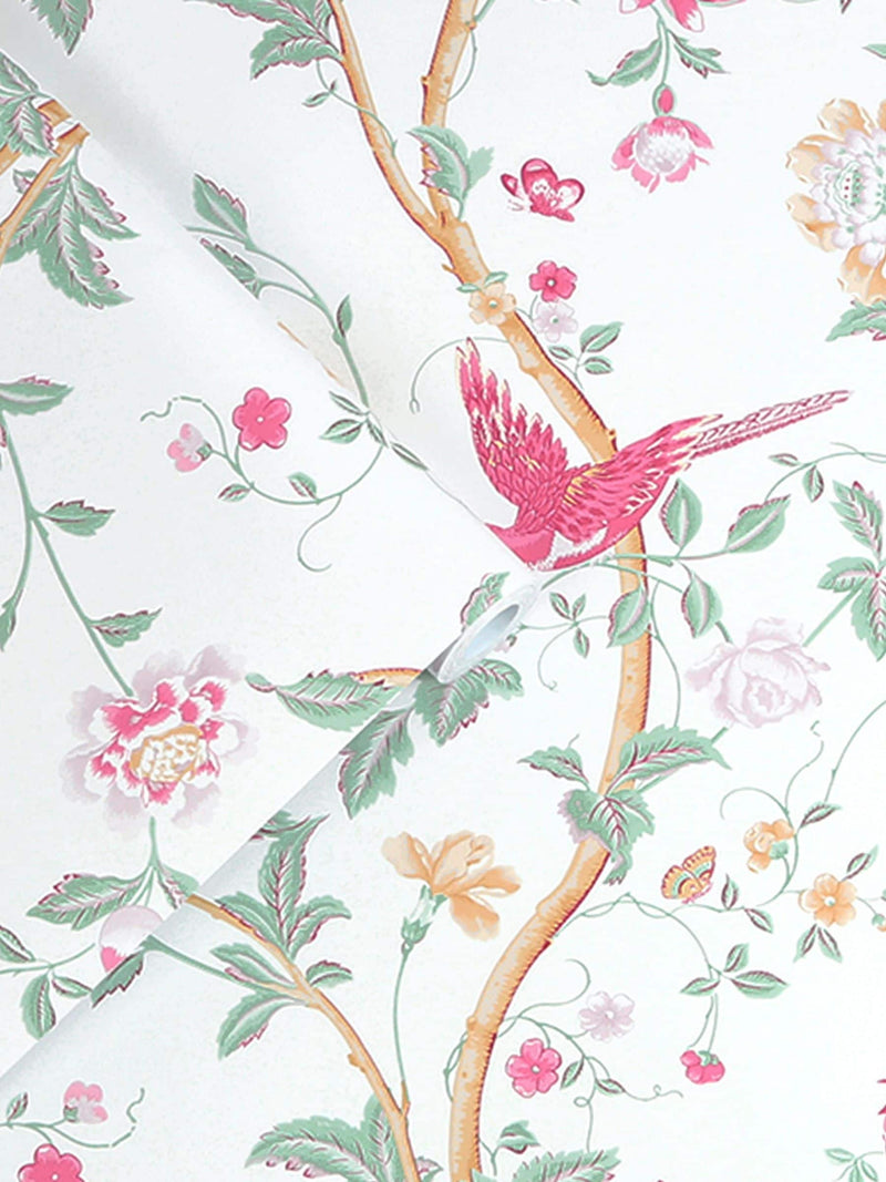 Laura Ashley Peony Summer Palace wallpaper sample A4 (British brand)