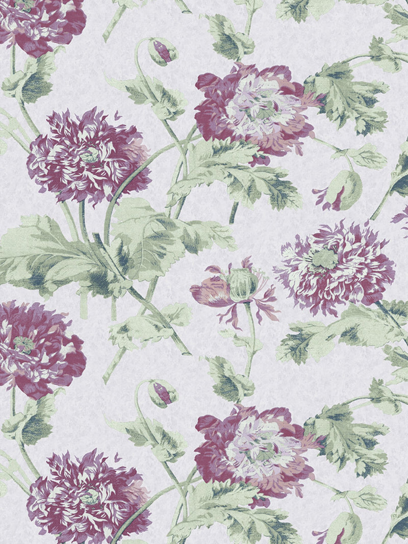Laura Ashley Hepworth wallpaper sample Grape A4 - British product