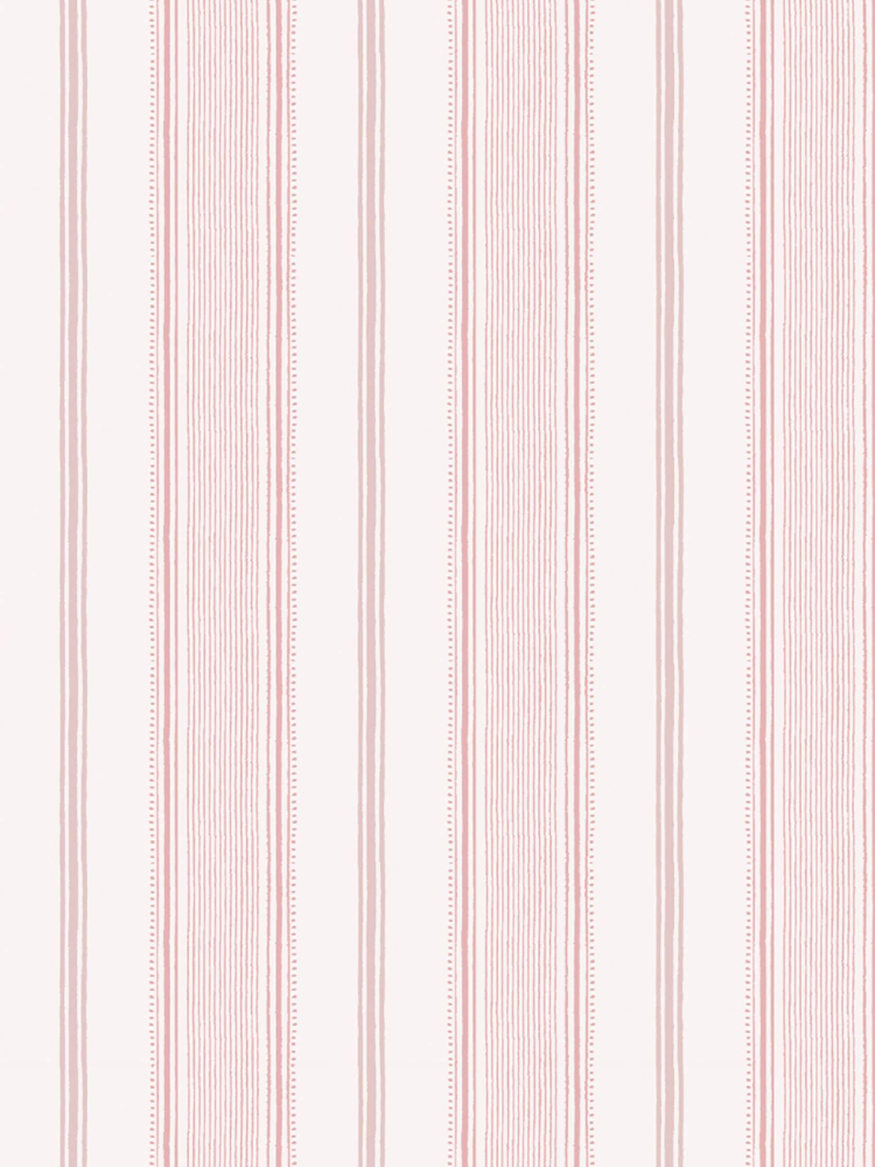 Laura Ashley Heacham Stripe Blush wallpaper sample A4, UK version