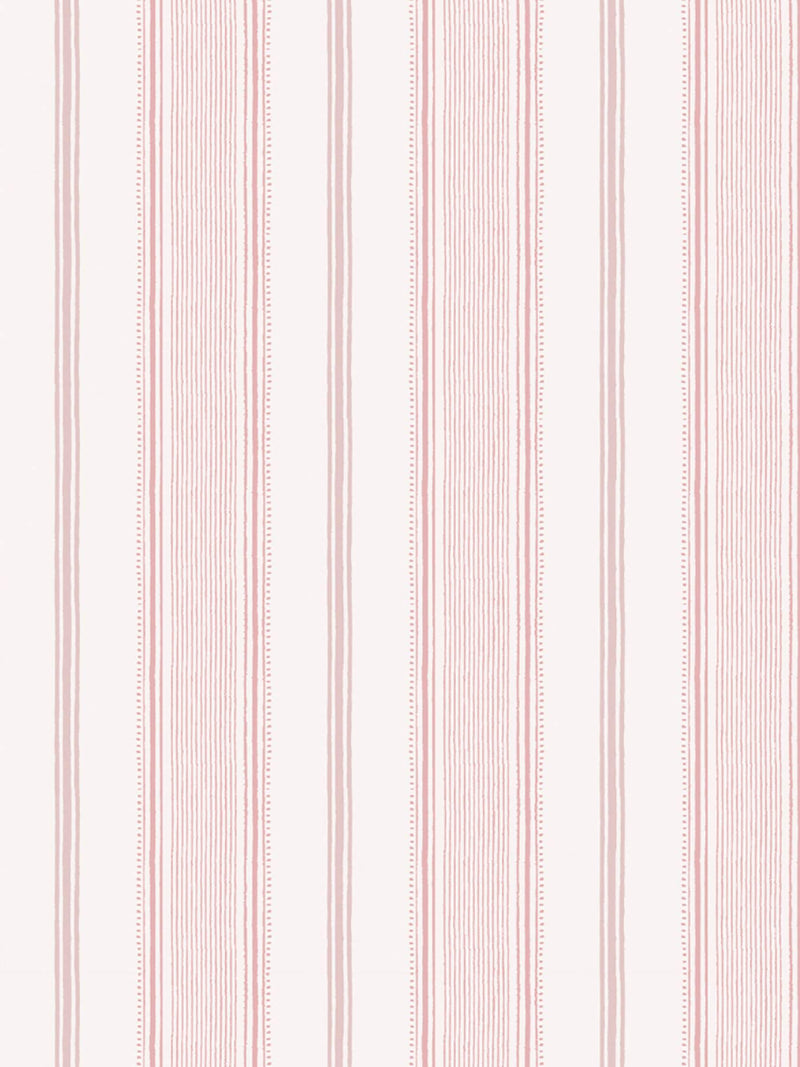 Laura Ashley Heacham Stripe Blush wallpaper sample A4, UK version
