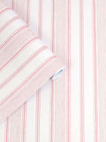 Laura Ashley Heacham Stripe Blush wallpaper sample A4, UK version