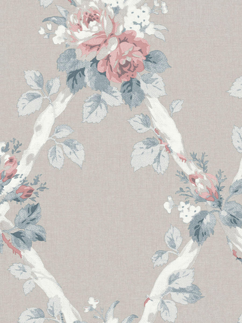Laura Ashley Dove Grey Elwyn A4 wallpaper sample, imported from the UK